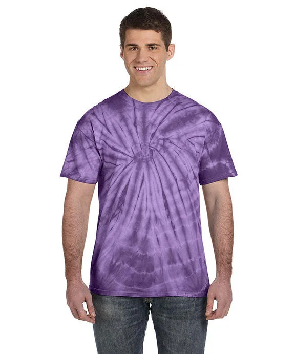 Cozy Shirts CD101 - Tie-Dye Adult 5.4 oz 100% Cotton Spider T-Shirt | Spider Purple