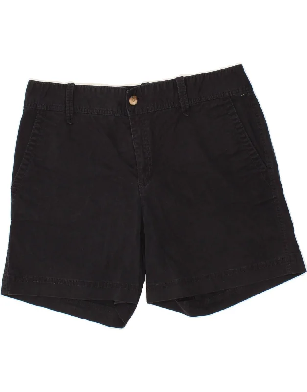 New Products EDDIE BAUER Womens Chino Shorts US 14 XL W34  Black Cotton