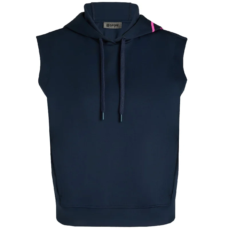 All-Day Wear Womens Double Knit SL Cropped Hoodie Twilight - SS25