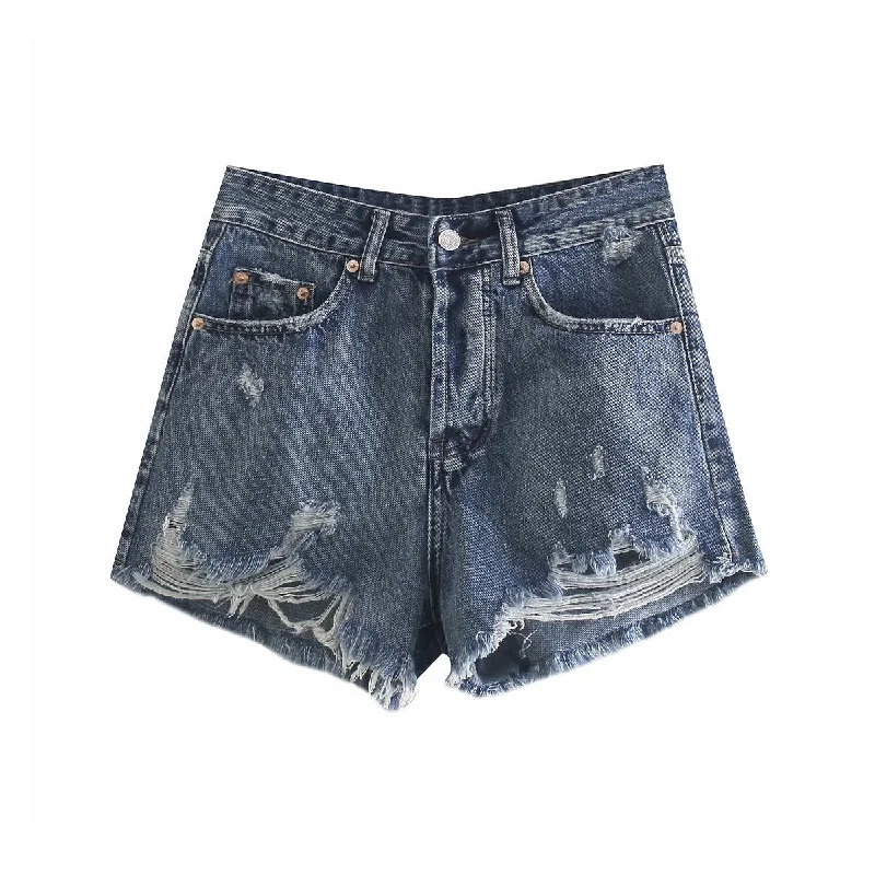 Retro Woolen Jacket Summer Straight Shorts