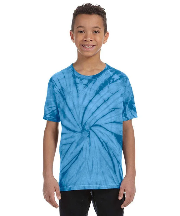 Smart Casuals CD101Y - Tie-Dye Youth 5.4 oz 100% Cotton Spider T-Shirt | Spider Turquoise Smart Casuals CD101Y - Tie-Dye Youth 5.4 oz 100% Cotton Spider T-Shirt | Spider Turquoise