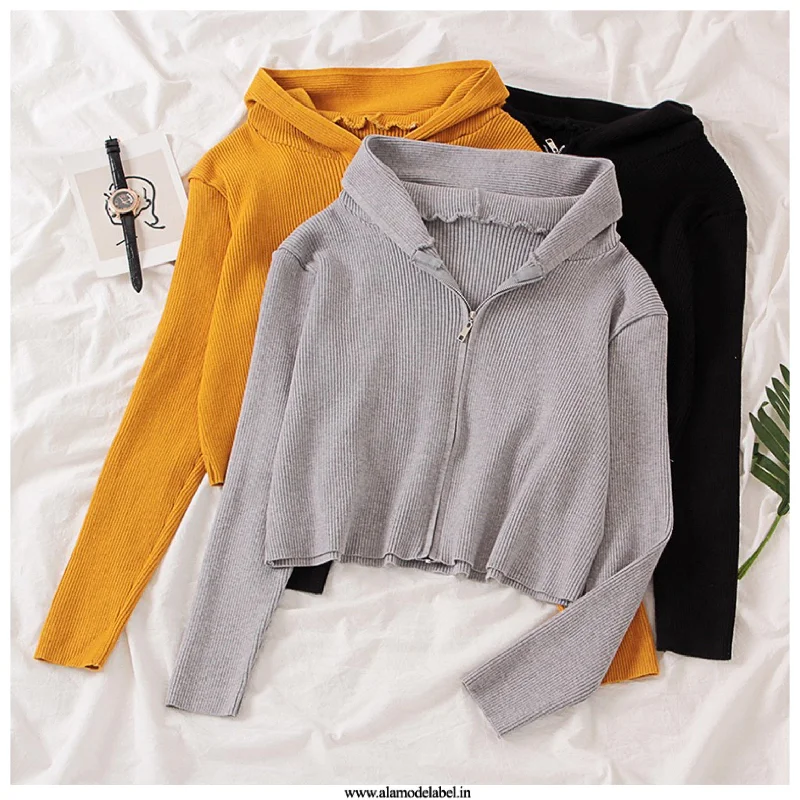 Comfortable Series Tolio Cropped Hoodie