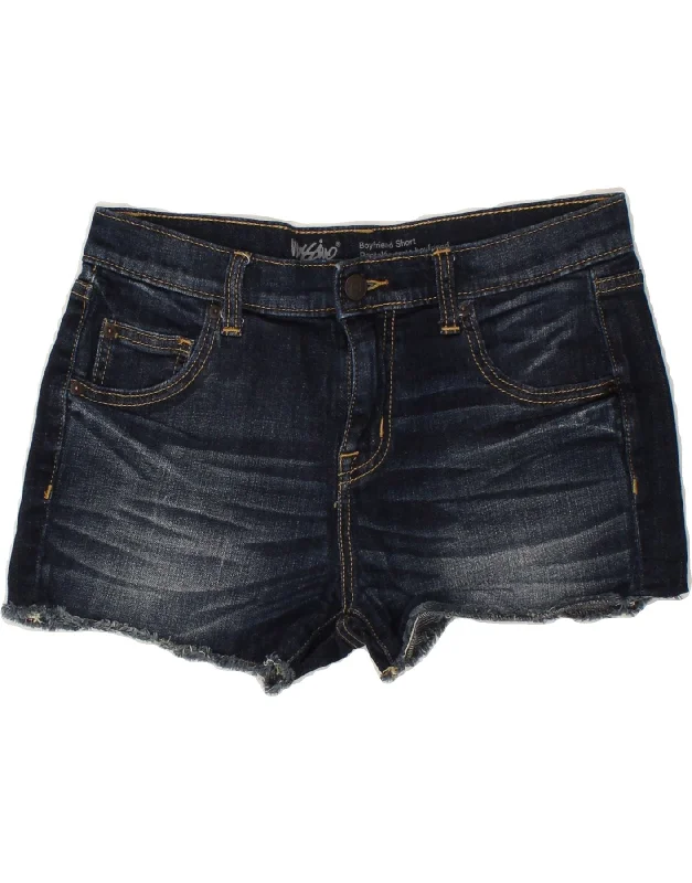 Smart Casuals MOSSIMO Womens Boyfriend Denim Shorts US 4 Small W27  Navy Blue Cotton