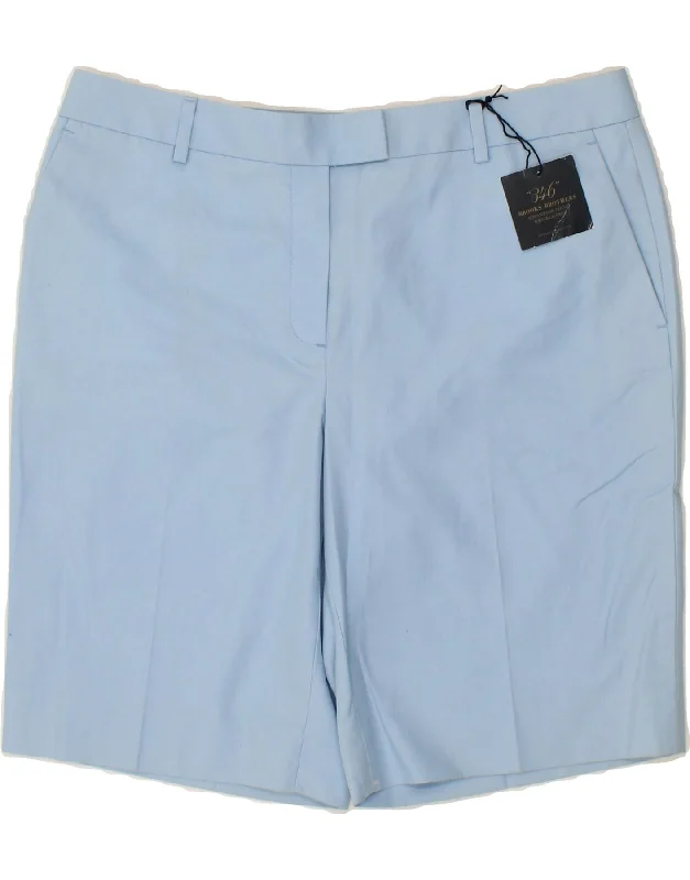 Urban Chic BROOKS BROTHERS Womens 346 Chino Shorts UK 16 Large W32 Blue Cotton