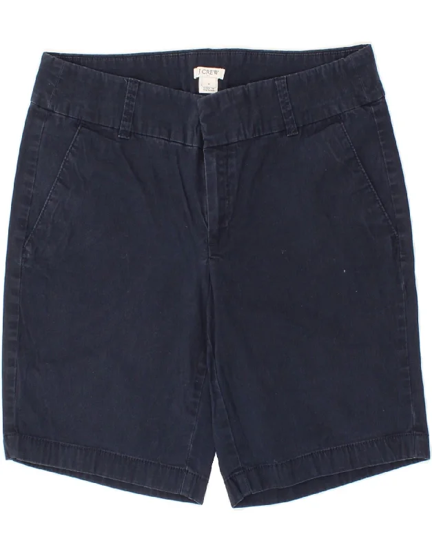 Tropical Style J. CREW Womens Chino Shorts US 6 Medium W30  Navy Blue Cotton