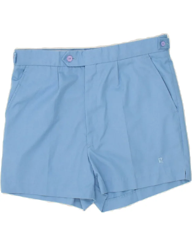 Urban Style PIERRE CARDIN Womens Chino Shorts W34 Large Blue Cotton
