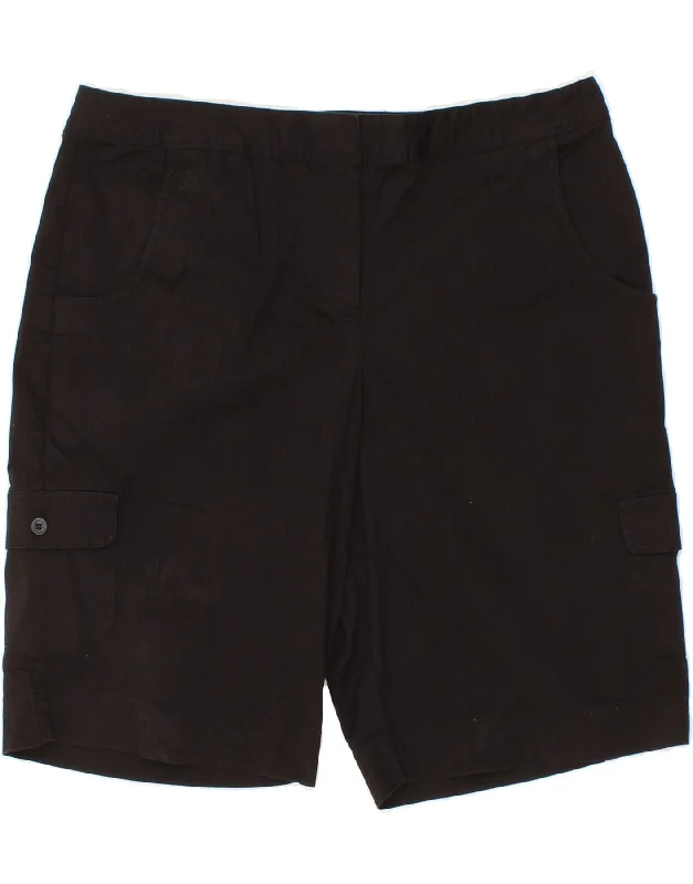 Personalized Design IZOD Womens Stretch High Waist Cargo Shorts US 14 XL W34 Black Cotton Personalized Design IZOD Womens Stretch High Waist Cargo Shorts US 14 XL W34 Black Cotton