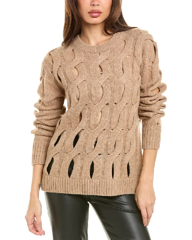 Fashion Pioneer Helmut Lang Iha Twisted Wool-Blend Sweater