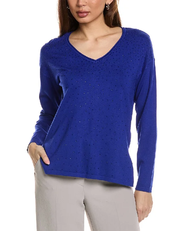 All-Day Comfort Joseph Ribkoff Rhinestone Sweater