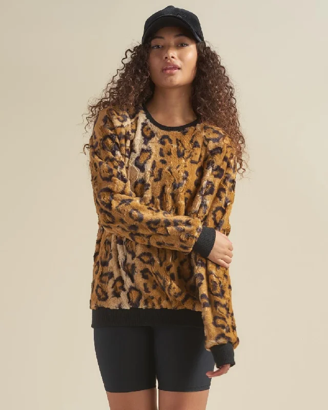 Luxury Temperament Cheetah ULTRA SOFT Faux Fur Sweater | Women's