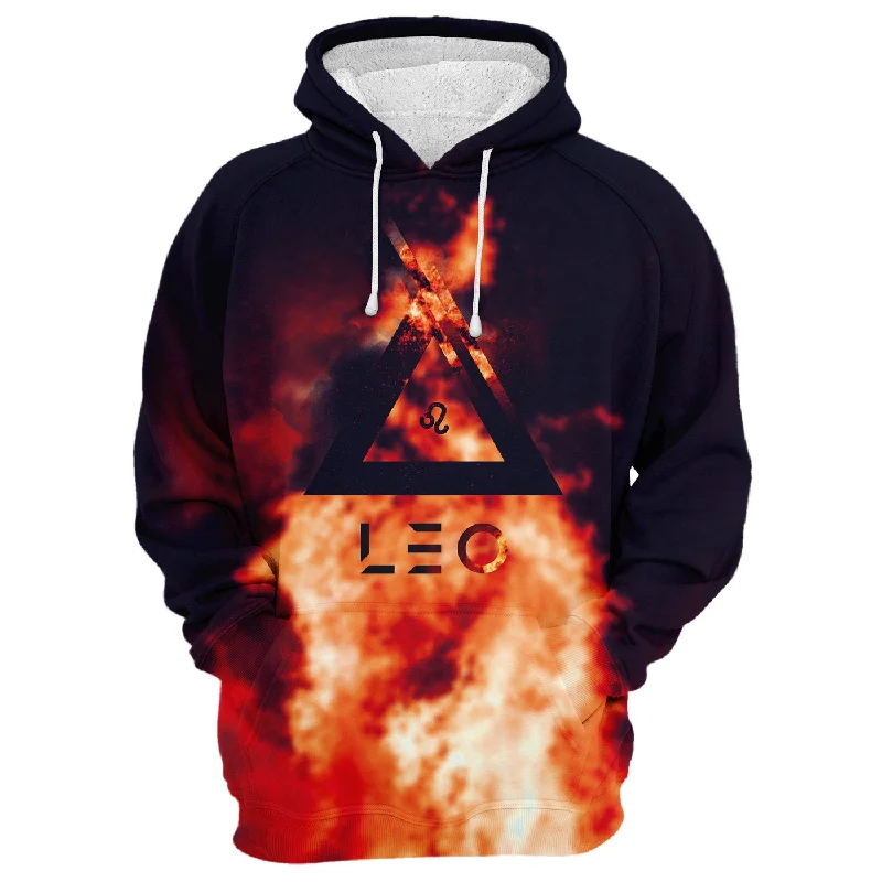 Unique Design Fiery Leo Hoodie