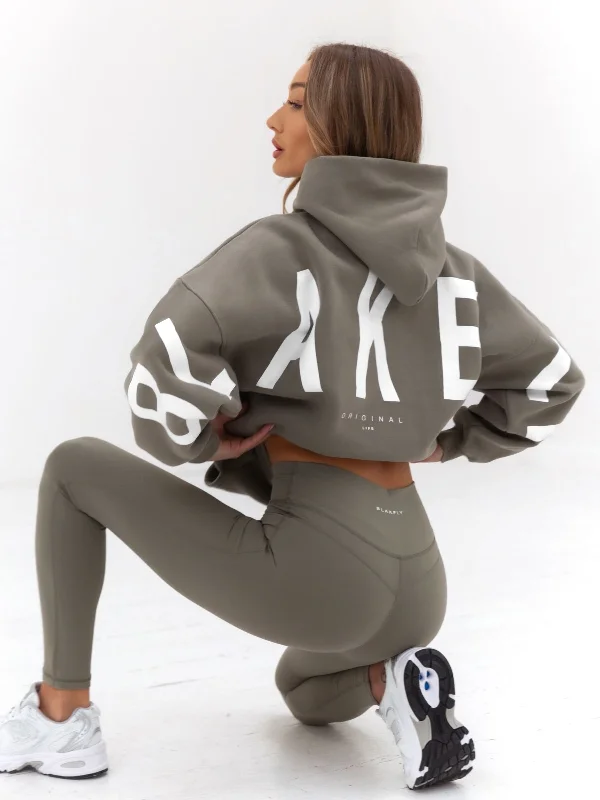 High-quality Design Isabel Oversized Hoodie - Safari Green