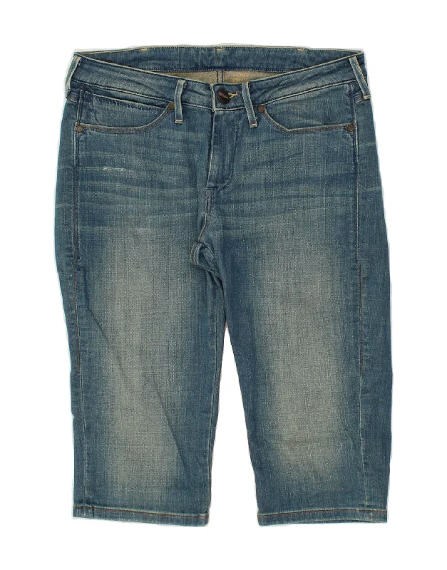 Fashionable Items WRANGLER Womens Elle Bermuda Denim Shorts W30 Medium Blue Cotton