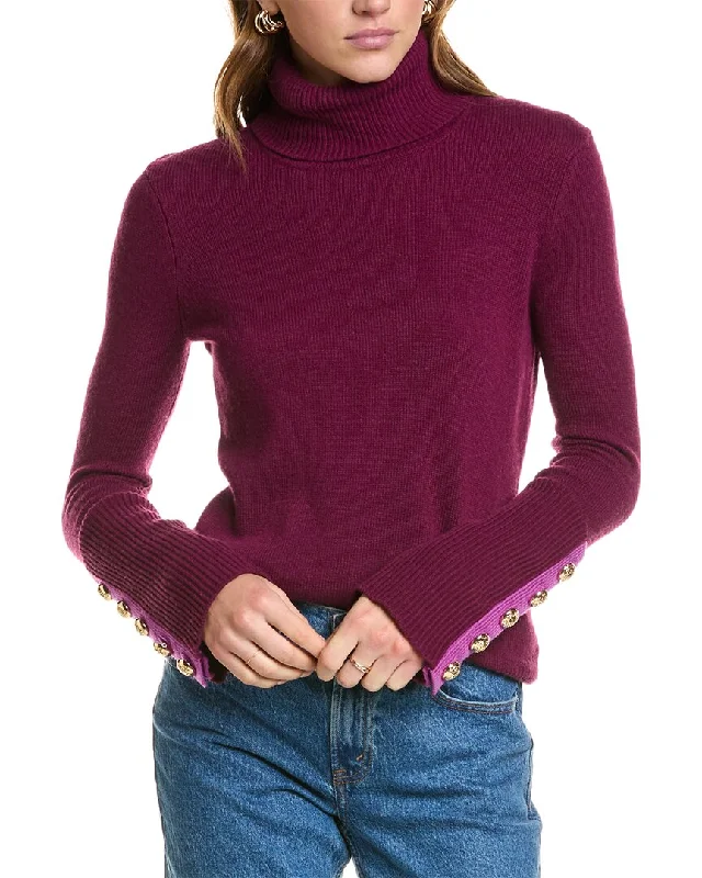 Must-have For Autumn And Winter Ramy Brook Brianna Wool-Blend Sweater