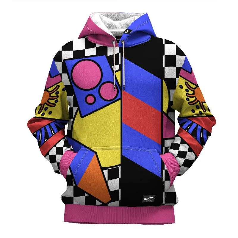Mid-length Style Colorful Hoodie