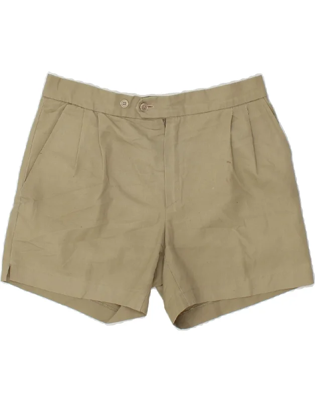 Street Charm MARINA YACHTING Womens Pegged Chino Shorts W30 Medium Beige Cotton