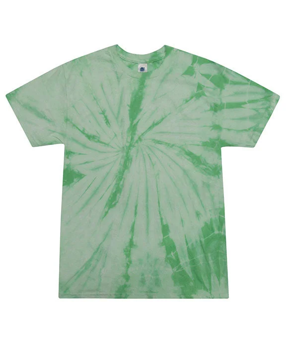 Everyday Style CD101 - Tie-Dye Adult 5.4 oz 100% Cotton Spider T-Shirt | Spider Mint