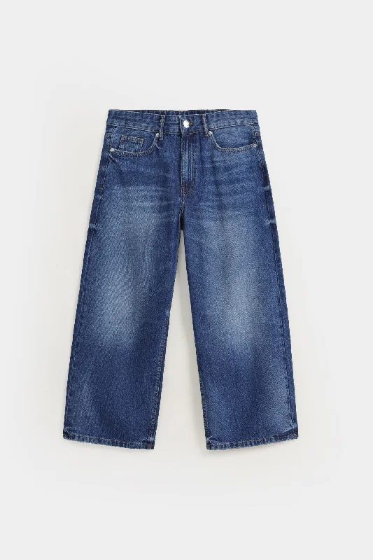 Warm Comfort Relaxed Fit Denim Jorts