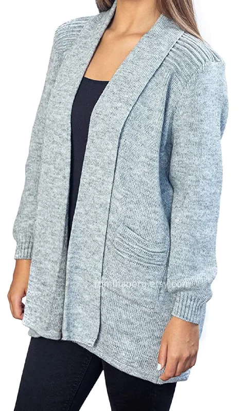 Timeless Comfort Alpaca Wool Women´s Cardigan - Warm, Soft & Thick