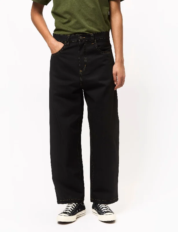 Street Graffiti Design Carhartt WIP Brandon Denim Pant - Black