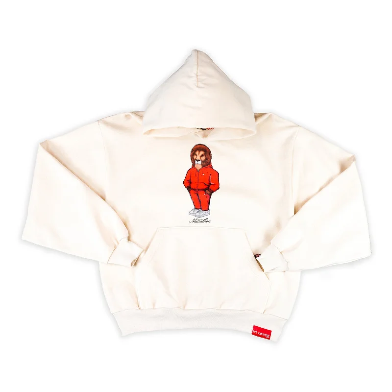 Goddess Outfit Leo The Marathon Lion (TMC Flag Sweatsuit) Hoodie - Bone