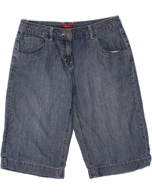 Exclusive Customization MONSOON Womens Denim Shorts UK 12 Medium W30  Blue Cotton