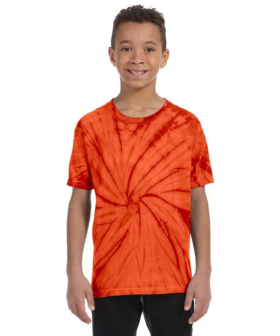 Trendy Wear CD101Y - Tie-Dye Youth 5.4 oz 100% Cotton Spider T-Shirt | Spider Orange Trendy Wear CD101Y - Tie-Dye Youth 5.4 oz 100% Cotton Spider T-Shirt | Spider Orange