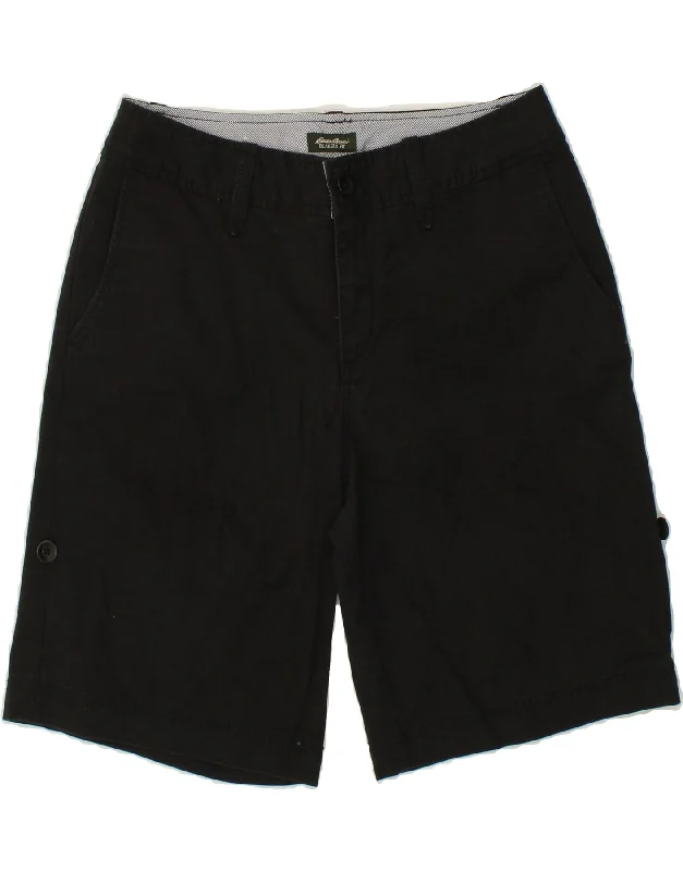 Casual Chic EDDIE BAUER Womens Blakely Fit Bermuda Shorts US 10 Large W30  Black