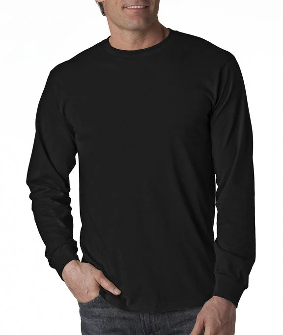 Elegant and noble 4930 - Fruit of the Loom 100% Heavy Cotton HD® Long-Sleeve T-Shirt | Black