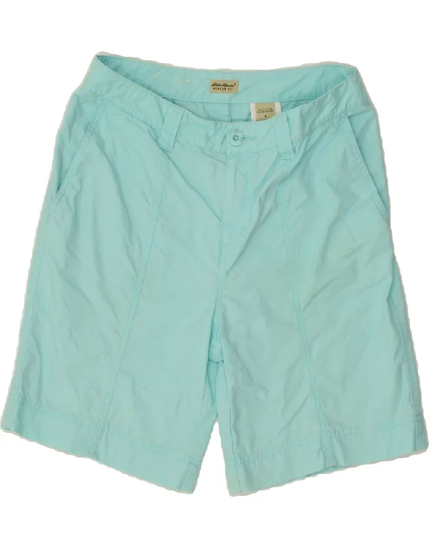 Street Fashion Style EDDIE BAUER Womens Mercer Fit Chino Shorts US 8 Medium W30  Blue Cotton