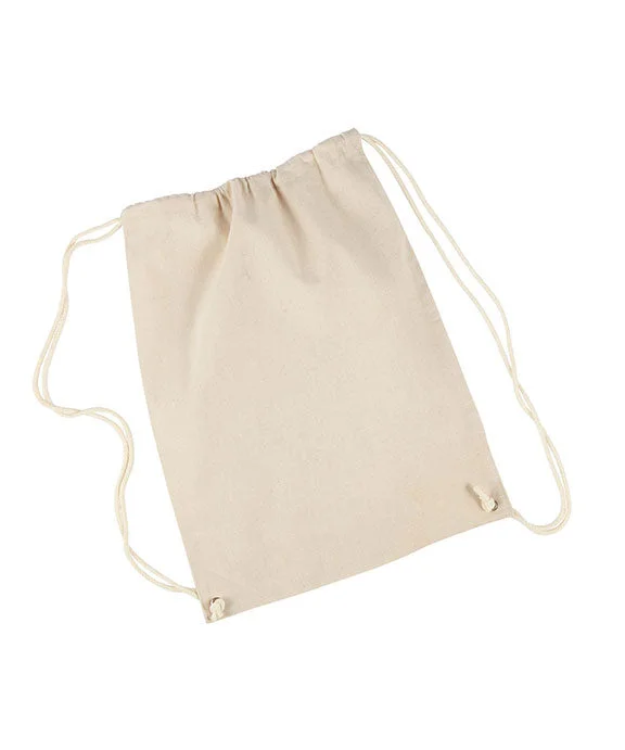 Exquisite Tailoring 8875 - Liberty Bags Cotton Drawstring Backpack | Natural