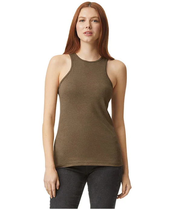 Youthful Style 101CVC - American Apparel Ladies CVC Racerback Tank Top | Heather Army Youthful Style 101CVC - American Apparel Ladies CVC Racerback Tank Top | Heather Army