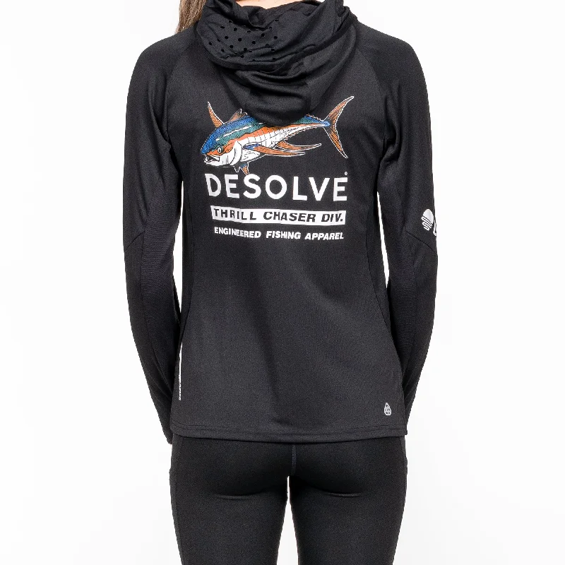 Artistic Temperament Ahi Fish Face Hoodie Womens