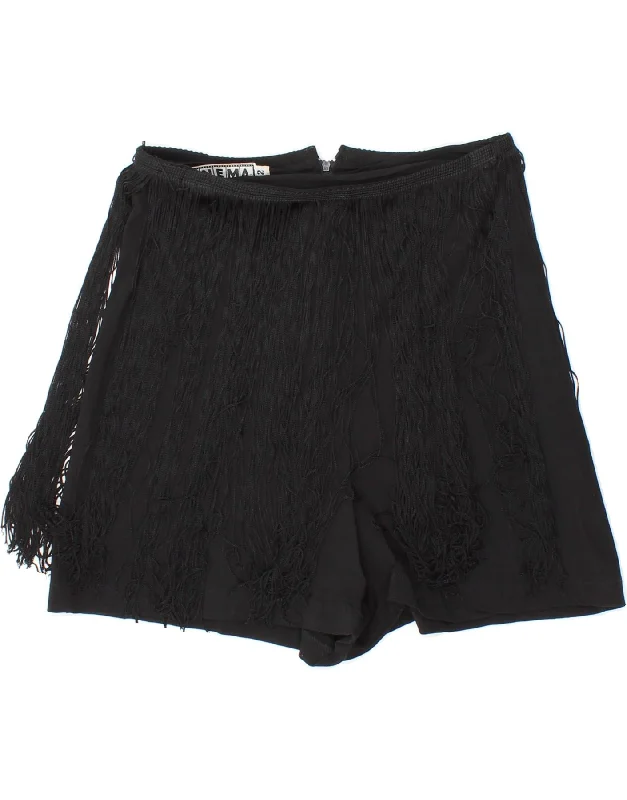 Youthful Vitality VINTAGE Womens High Waist Casual Shorts US 2 XS W24  Black