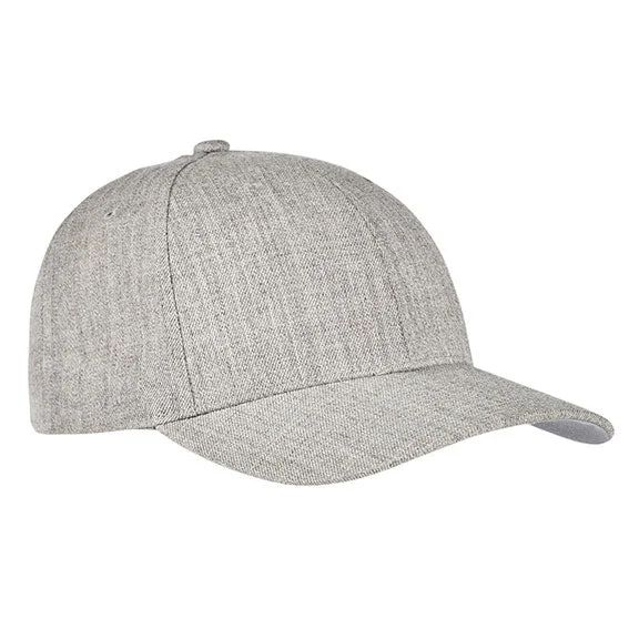 Smart Comfort 6789M - Yupoong Premium Curved Visor Snapback Hat | Heather