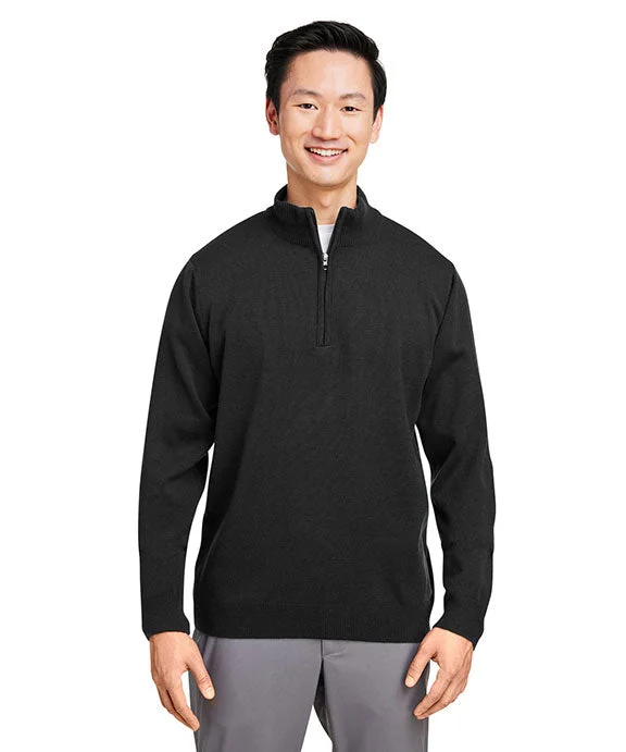 Noble And Elegant M421 - Harriton Unisex Pilbloc™ Quarter-Zip Sweater | Black