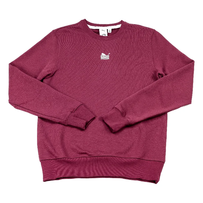 Floral Prints PUMA x TMC Everyday Hussle Crewneck Sweatshirt - Burgundy