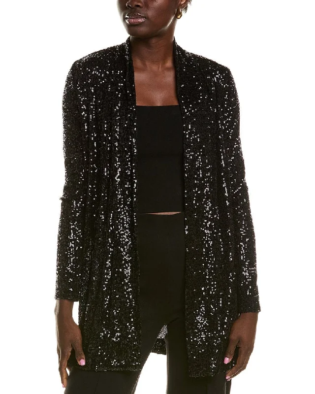 Free And Casual Joan Vass Sequin Cardigan