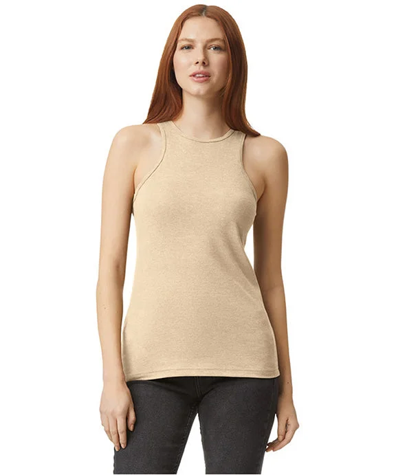Quality Tailoring 101CVC - American Apparel Ladies CVC Racerback Tank Top | Heather Bone Quality Tailoring 101CVC - American Apparel Ladies CVC Racerback Tank Top | Heather Bone