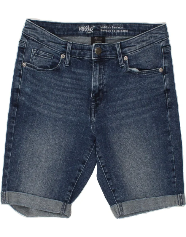 Casual Wear MOSSIMO Womens Mid Rise Bermuda Denim Shorts US 6 Medium W28 Blue Cotton Casual Wear MOSSIMO Womens Mid Rise Bermuda Denim Shorts US 6 Medium W28 Blue Cotton