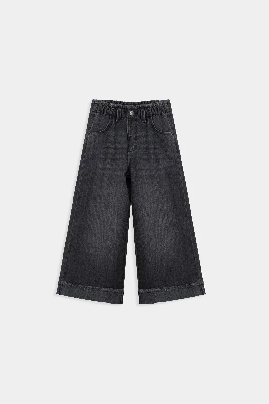 Casual Chic Wear Denim Wide Leg Jeans
