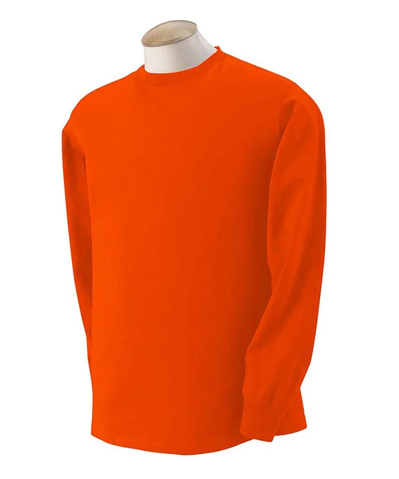 Fashionable and versatile 4930 - Fruit of the Loom 100% Heavy Cotton HD® Long-Sleeve T-Shirt | Burnt Orange