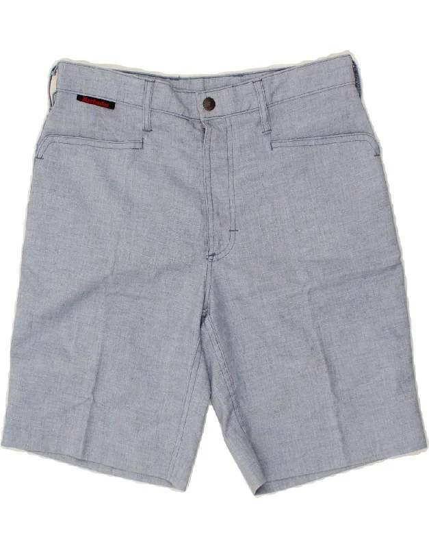 Elegant Tailoring VINTAGE Womens Casual Shorts IT 40 Small W30  Blue Polyester