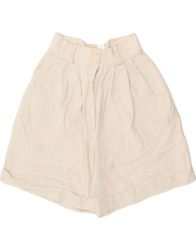 Editorial Design VINTAGE Womens Pegged Chino Shorts W28 Medium Grey Cotton