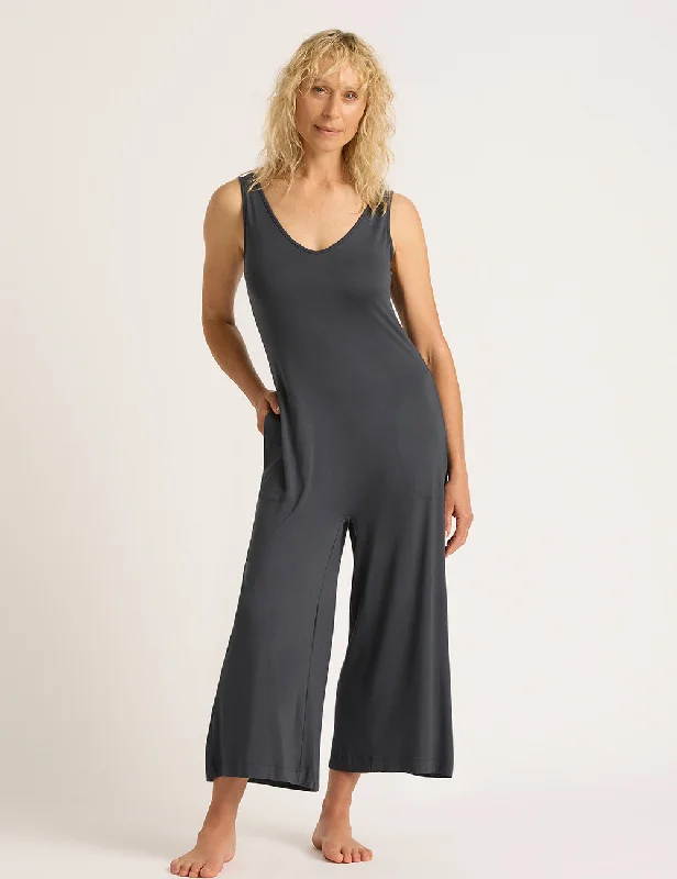 Soft Wear Long Jumpsuit - Storm