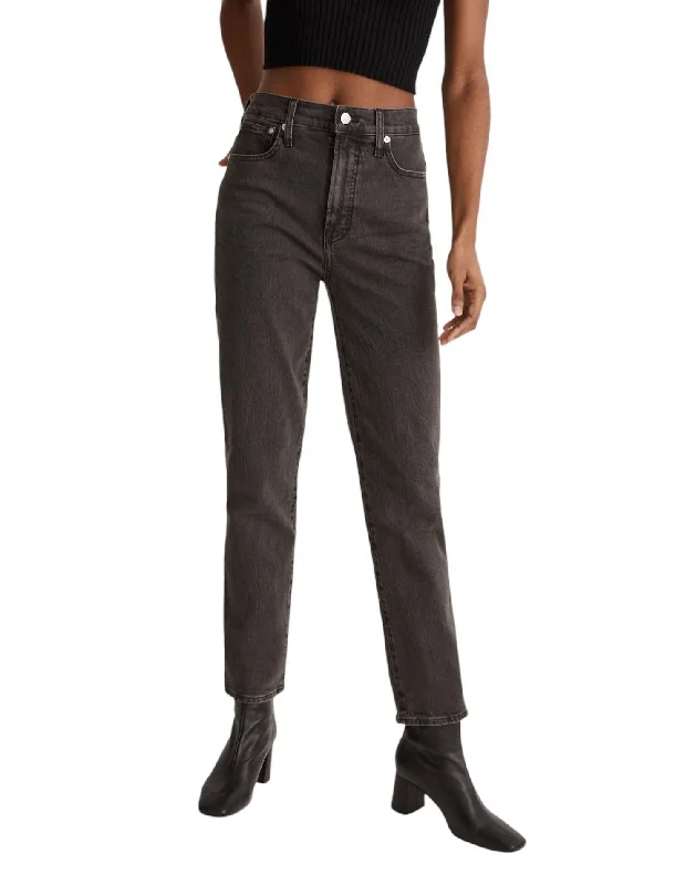 Simple Design Perfect Vintage Jeans In Grey