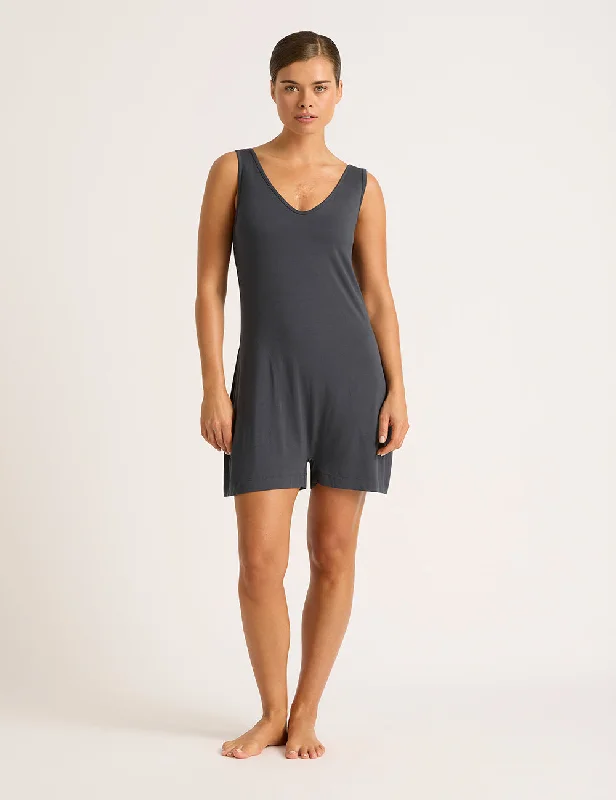 Effortless Comfort Short Romper - Storm