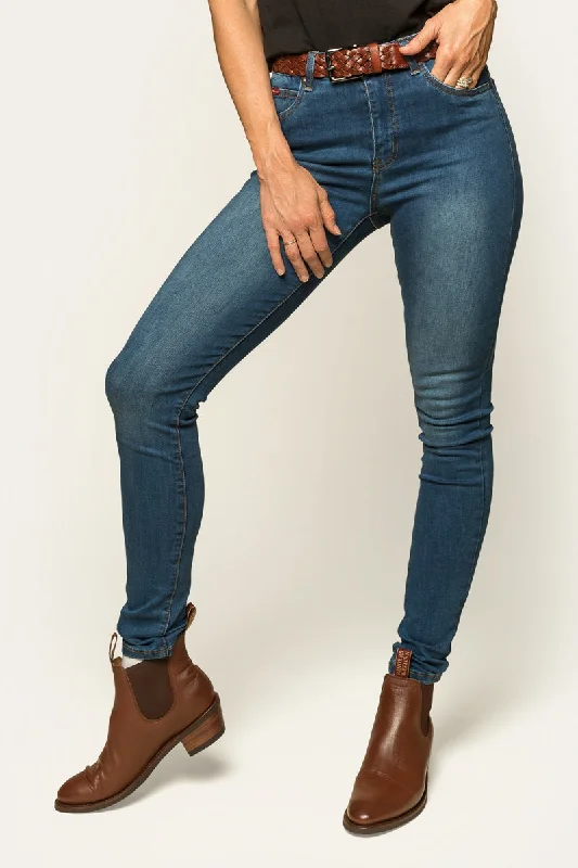 Style Design Sammy Womens High Rise Skinny Jeans - Vintage Blue Wash