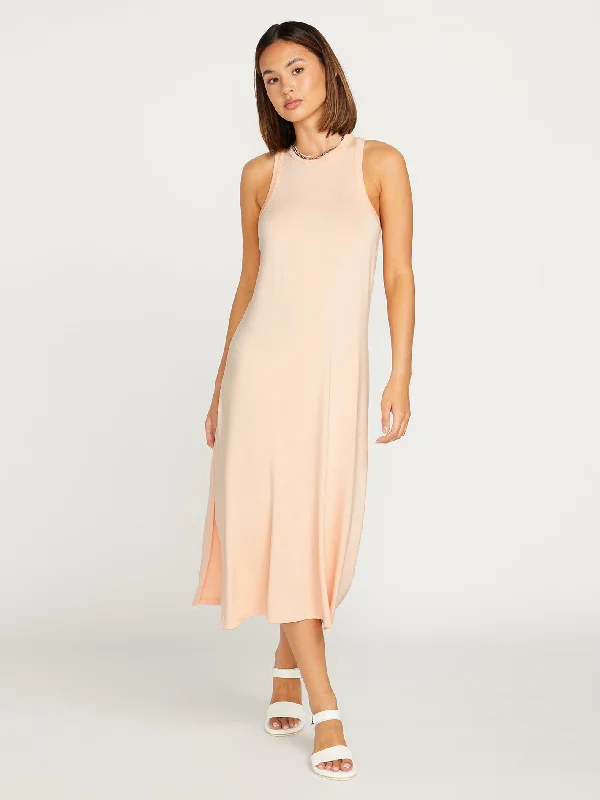 Sports Casual Style Stonelight Dress - Melon