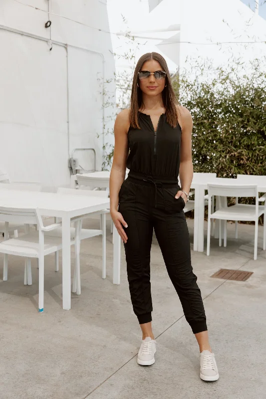 Comfy Chic CASUALLY CHIC JUMPSUIT IN BLACK